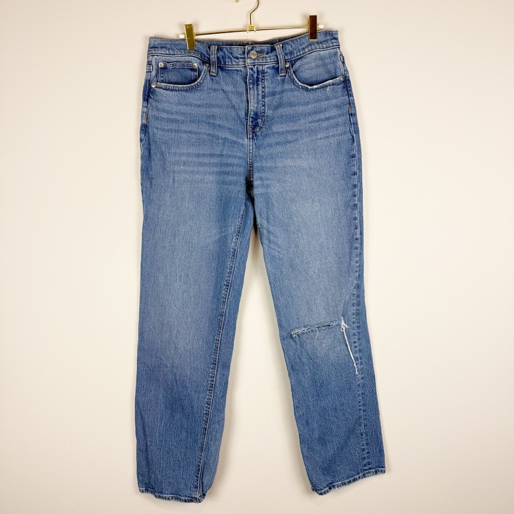 J. Crew 90s Classic Straight Leg Jeans High Rise Size 29T 29 Tall - Picture 2 of 14